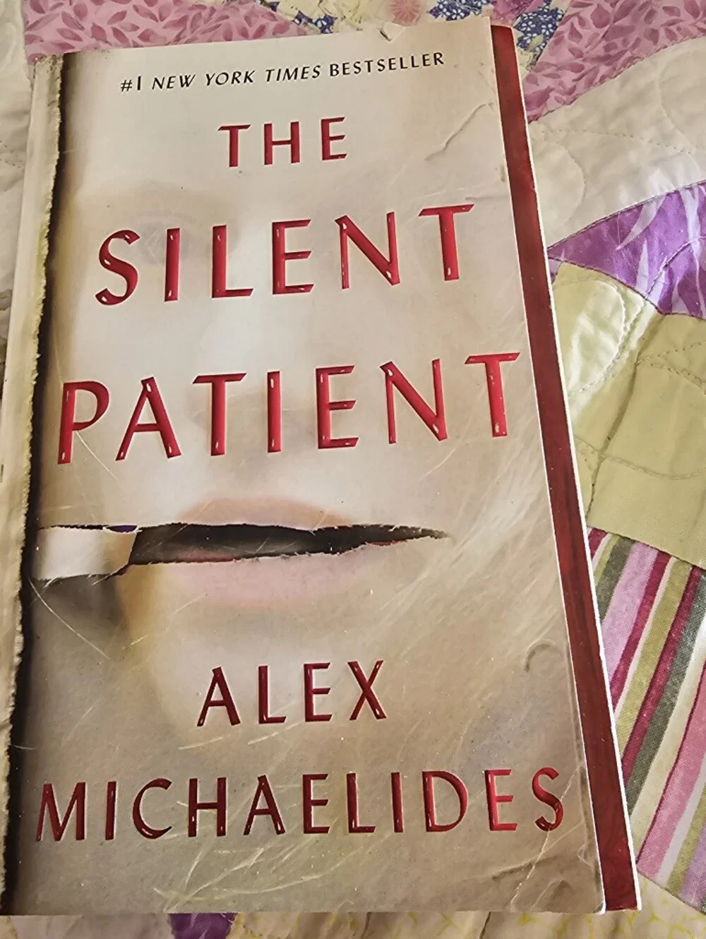 The Silent Patient - Red and Cream Paperback Book